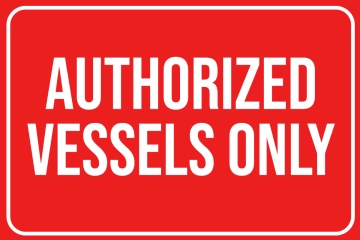 Free Authorized Vessels Only Seaport Sign Template to Edit Online