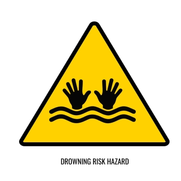 Drowning Risk Hazard Sign Template