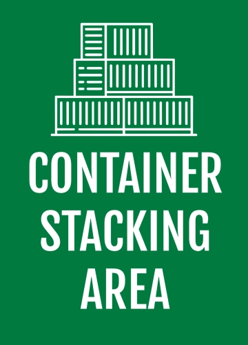 Free Container Stacking Area Seaport Sign Template to Edit Online