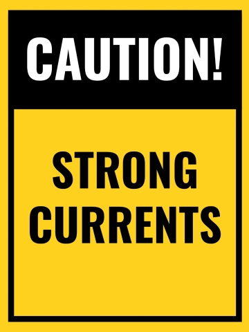 Free Strong Currents Warning Seaport Sign Template to Edit Online