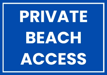 Free Private Beach Access Resort Sign Template to Edit Online