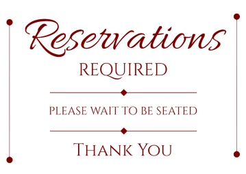 Free Reservations Resort Sign Template to Edit Online