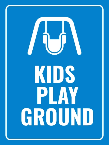Free Kids Play Area Hotel Sign Template to Edit Online