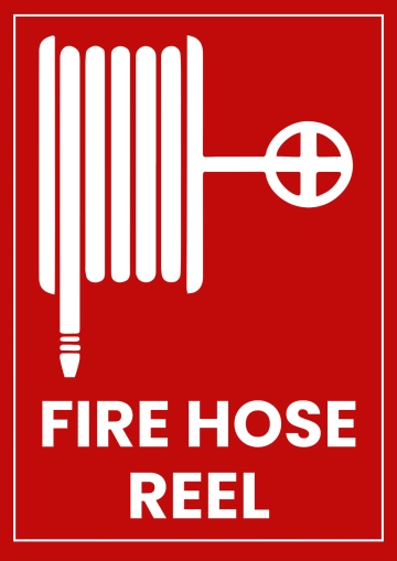 Free Fire Hose Reel Factory Sign Template to Edit Online