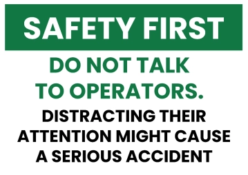 Free Do Not Talk Factory Sign Template to Edit Online