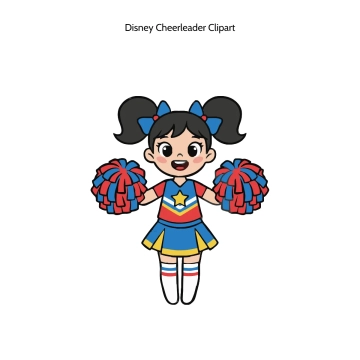Free Disney Cheerleader Vector Clipart (PNG, SVG) to Edit Online