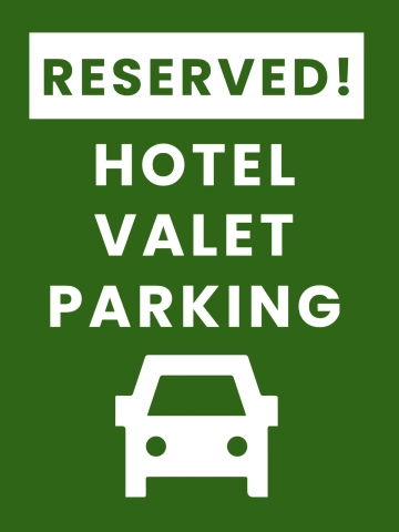 Free Valet Parking Hotel Sign Template to Edit Online