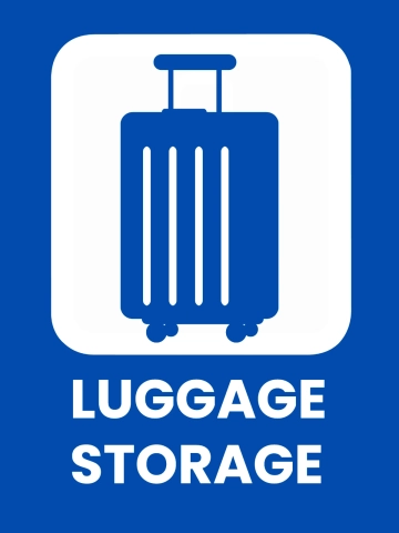 Free Luggage Storage Hotel Sign Template to Edit Online