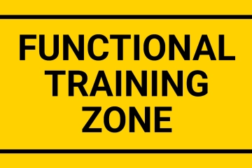 Free Functional Training Zone Gym and Fitness Sign Template to Edit Online
