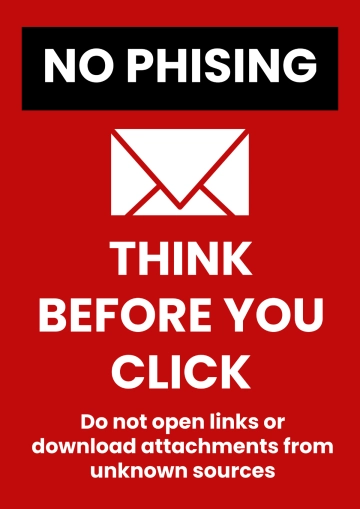 Free No Phising IT Sign Template to Edit Online
