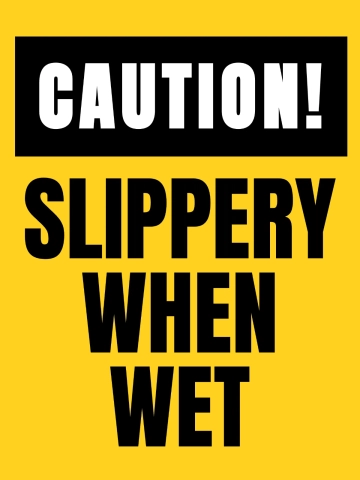 Free Slippery Floor When Wet Factory Sign Template to Edit Online