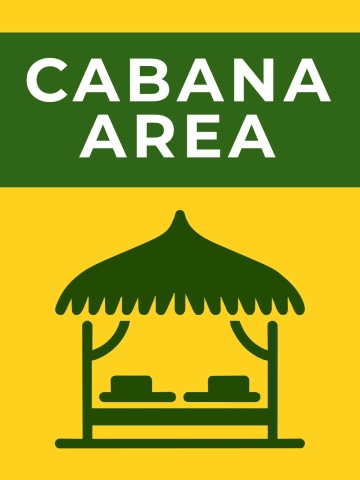 Free Cabanas Area Resort Sign Template to Edit Online