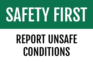 Free Report Unsafe Conditions Factory Sign Template to Edit Online