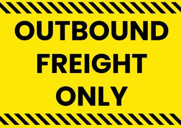 Free Outbound Logistics And Transportation Sign Template to Edit Online