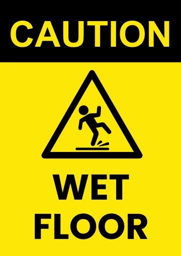 Free Wet Floor Cleaning Sign Template to Edit Online