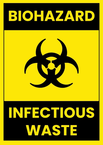 Free Biohazard Waste Sign Template to Edit Online