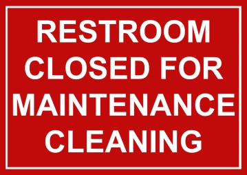 Free Restroom Closed Cleaning Sign Template to Edit Online