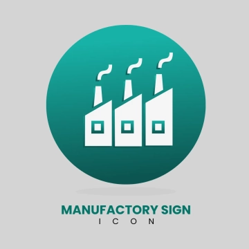 Free Manufactory Sign Icon Clip Art Template to Edit Online