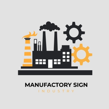 Free Manufactory Industry Sign Clip Art Template to Edit Online