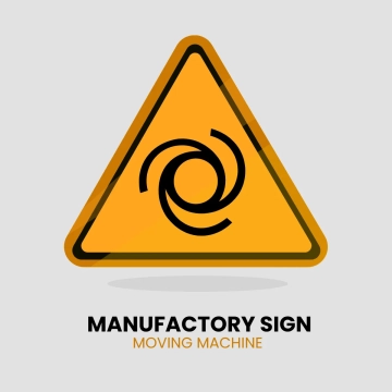 Free Manufactory Moving Machine Sign Clip Art Template to Edit Online