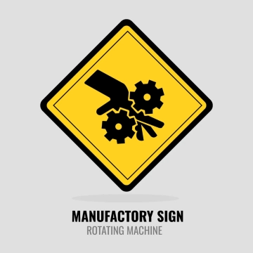 Free Manufactory Rotating Machine Sign Clip Art Template to Edit Online