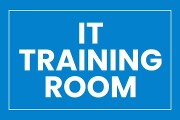Free Training Room IT Sign Template to Edit Online