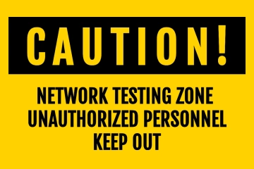 Free Network Cable Testing Zone IT Sign Template to Edit Online