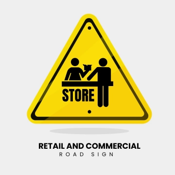 Free Retail And Commercial Road Sign Clip Art Template to Edit Online
