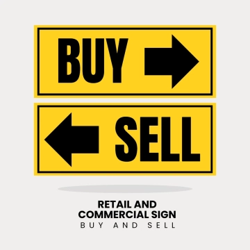 Free Retail And Commercial Buy And Sell Sign Clip Art Template to Edit Online
