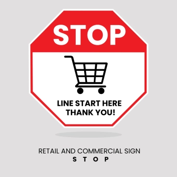 Free Retail And Commercial Stop Sign Clip Art Template to Edit Online