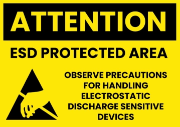 Free ESD Protected Area IT Sign Template to Edit Online