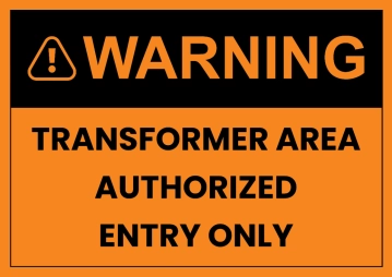 Free Transformer Area Power Plant Sign Template to Edit Online