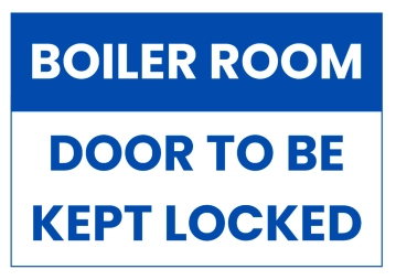 Free Boiler Room Power Plant Sign Template to Edit Online