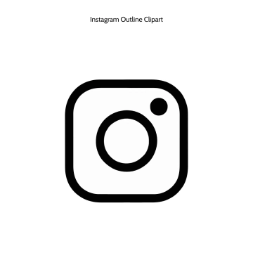 Free Instagram Outline Vector Clipart (PNG, SVG) to Edit Online