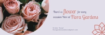 Free Floral Twitter Header Template to Edit Online