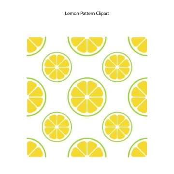 Free Lemon Pattern Vector Clipart (PNG, SVG) to Edit Online