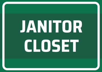 Free Janitor Closet Cleaning Sign Template to Edit Online