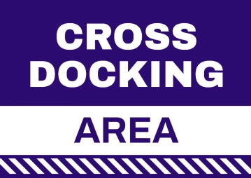Free Cross Docking Area Logistics And Transportation Sign Template to Edit Online