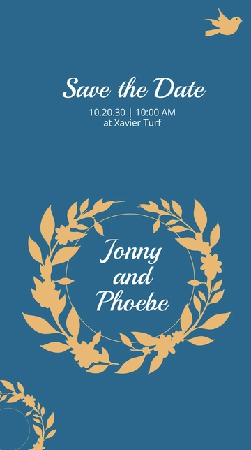 Free Save The Date Snapchat Geofilter Template to Edit Online