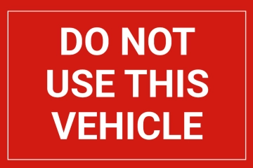 Free Do Not Use Vehicle Logistics And Transportation Sign Template to Edit Online