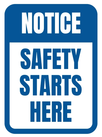 Free Safety Notice Tourism Sign Template to Edit Online