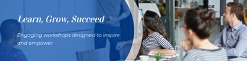 Free Workshop Linkedin Banner Template to Edit Online
