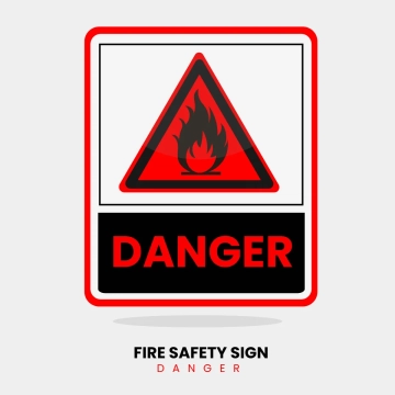 Free Fire Safety Danger Sign Clip Art Template to Edit Online