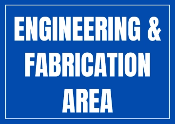 Free Engineering And Fabrication Factory Sign Template to Edit Online