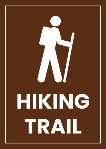 Free Hiking Trail Tourism Sign Template to Edit Online