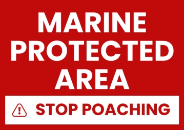 Free Marine Park Boundary Tourism Sign Template to Edit Online