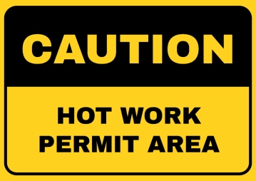 Free Hot Work Permit Area Fire Safety Sign Template to Edit Online