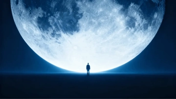 Free Surreal Lunar Silhouette to Edit Online