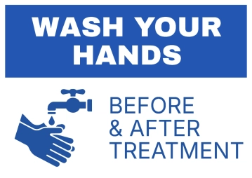 Free Wash Hands Beauty And Wellness Sign Template to Edit Online