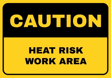Free Heat Risk Work Area Fire Safety Sign Template to Edit Online